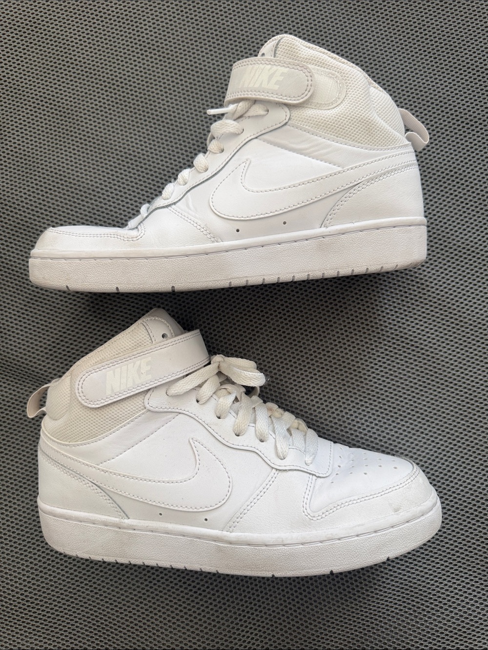 Nike All-White Mid-Top Sneakers